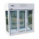 Folding Door Refrigerated Floral Display Cases Air Cooling CE