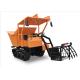 HST Auto Control Drive Mini Crawler Dumper Suitable For Dry Rice Paddy Field track loader