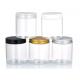 30ml 80ml 100ml 120ml 150ml Clear PET Plastic Jar With Black Lid Food Grade