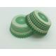 Biscuit Green Striped Cupcake Wrappers , Decorative Paper Cupcake Holders Baking Tool