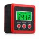 Red Precision Digital Protractor Inclinometer Water Proof Level Box Digital Angle Finder Bevel Box