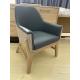 Commercial Hotel Leisure Chair With Vinyl And Upholstery Fabric On Both Sides