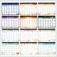 Glossy Paper Type Custom Wall Calendars For Business Needs