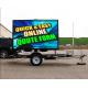 Outdoor P4 LED Sign Screen Trailer Solar Panels Advertising Trailer HD LED Display