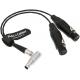 XLR Breakout Audio Input Cable For Atomos Shogun Monitor Recorder Right Angle 10 Pin To Dual XLR 3 Pin Female