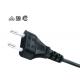 2.5A 250V  IEC C7 Power Cord , SNI Listed 2 Pin Tv Power Cable Two Conductor