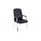 ISO9001 1.65mm Leather Office Chair Without Wheels