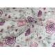 Embroidery Multi Colored Lace Fabric Polyester On Nylon Mesh With Flower Design