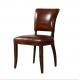 Defaico Furniture H90cm Antique Leather Dining Chairs With Wooden Legs