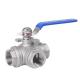 Tee Type Function Q14/15f 3 Way Ball Valve with G/NPT/BSPT/Bsp Thread Manual Driving Mode