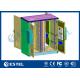 2 Compartments Outdoor Telecom Cabinet Galvanized Steel 4 Doors CE Certificated