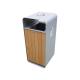 316 Stainless Steel Outdoor Wooden Trash Can