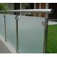 Frosted Deck Railing Glass Panels , Glass Railings Outdoor Safety