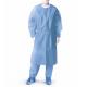 Lab Coat SMS Work Wear Pocket Uniform Scrub Knee Length Non Woven Disposable With Knit Collar And Cuffs