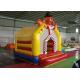 0.55mm PVC Tarpaulin Clown Inflatable Backyard Jumping Bouncers / Moon Bounce