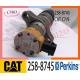 258-8745 original and new Diesel Engine Parts C7 C9 Fuel Injector 258-8745 for CAT Caterpiller 293-4072 328-2573
