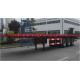 3 axles 13meters Flat bed semi trailer for 20ft/40ft containers from China in factory price Fuwa 3 axles trailer