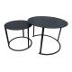 Metal Black 50cm High Modern Round Coffee Tables Furniture Iron