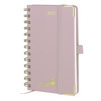2023 6.75X4.2 Inch Custom Academic Planner Wirebound Light Pink