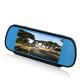 Blue Glass 7 Display Car Rear View Mirror Monitor Supports 2 Ways Video Input