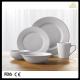 new design ceramic white embossed dinner set dinnerware