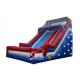 Patriotic giant stars inflatable slide for children