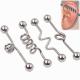 Wholesale Body Piercing Jewelry Surgical Steel Industrial Barbells Earring Jewelry