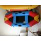 3 Person Inflatable Boat 280cm , PVC Colorful Inflatable Pontoon Raft For Children