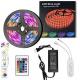 JZ WIFI LED lights Strips Work with Alexa Google Home,Sync with music,5050 color changing RGB LED Strip Lights
