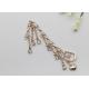 Rhinestones Boot Chains Bracelets , High Heel Shoe Jewelry Chains Delicate