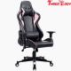 High Back Black And Pink Gaming Chair , Swivels 360 Degrees Pu Leather Office Chair