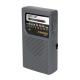 FM 530-1600KHz Portable Clock Radio with High Sensitivity in ABS and Earphone Jack