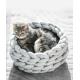 Cosy Crocheted Chunky Knit Cat Bed Nonslip Washable 35cm 40cm 45cm Donut Cat Bed