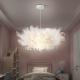 Modern Nordic Creative White Yarn LED Chandelier Simple White Cloud Pendant Light For Bedroom