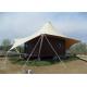 Waterproof Glamping Hotel Tent Flame Retardant Sturdy Steel Frame Structure