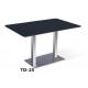 Modern hotel rectangle dining table furniture