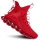Red PVC Rubber Breathable School High Ankle Basketball Shoes OEM