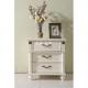 white nightstand with 3 drawers bedsides table