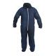 Disposable dark blue micro porous coverall with hood,S-XXL,against dust and oil,Tyvek function