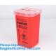 Biohazard Plastic Sharps Container,Hospital Biohazard Medical Needle Disposable Plastic Safety Sharps Container