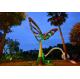 Modern Large Outdoor Sculpture , Mirror Polished Stainless Steel Art Sculptures