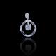 Arrow / Heart Charm Sterling Silver Round Pendant 925 Jewellry For Anniversary