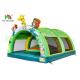 Colorful Wild Animal Inflatable Bouncy Tent Kids PVC Bouncer With Small Hill