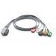 5 Leads IEC AHA Snap Clip Holter ECG Cable ISO13485 PH DigiTrak XT