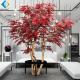 Red Leaf Artificial Maple Tree For Garden Zen Ornament 3m Height Customized Design
