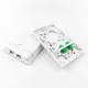 2 Cores FC APC Plastic Fiber Optic Faceplate Socket Panel White for FTTH Applications