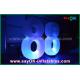 Jellyfish Type Inflatable Lighting Decoration LED Light Numbers 8 8 For Showing