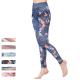Customized Patterned Yoga Pants Hip Lift High Waisted Floral Workout Tights