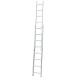 Silver 4.08m 18 Step Foldable Extension Ladder