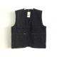 vest, mens vest in 100% cotton, fishing vest, casual vest
